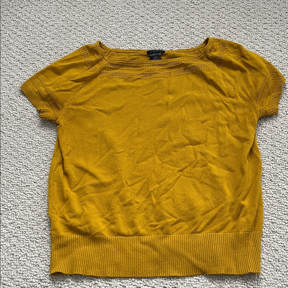 Ann Taylor Golden Short Sleeve Top